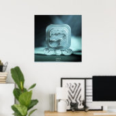 Kimi, Weltsänger. Maya Kin. Tzolkin. Enlazador Poster (Heimbüro)