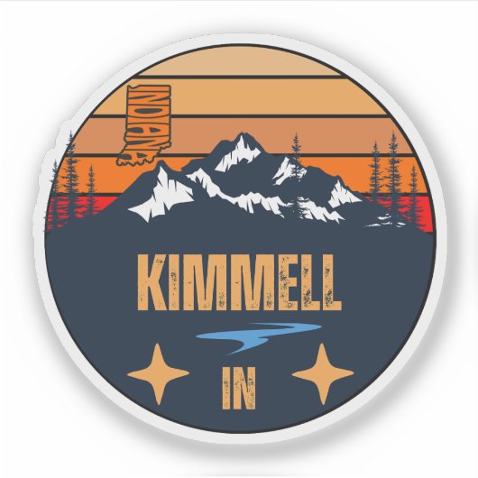 Kimmell, Indiana Aufkleber (Vorderseite)