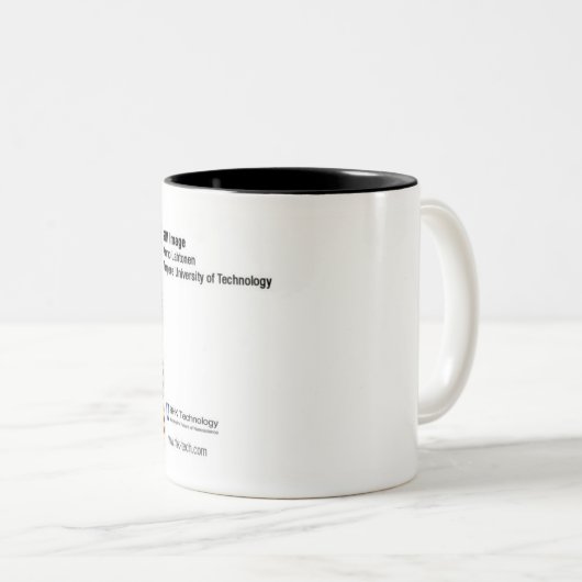 Kimmo Lahtonen - Tampere-technische Hochschule Zweifarbige Tasse (VorderseiteRechts)