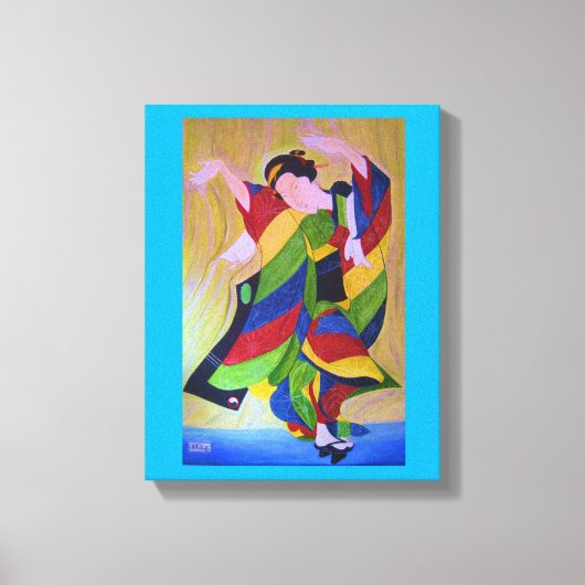 Kimono Art Leinwanddruck (Vorderseite)