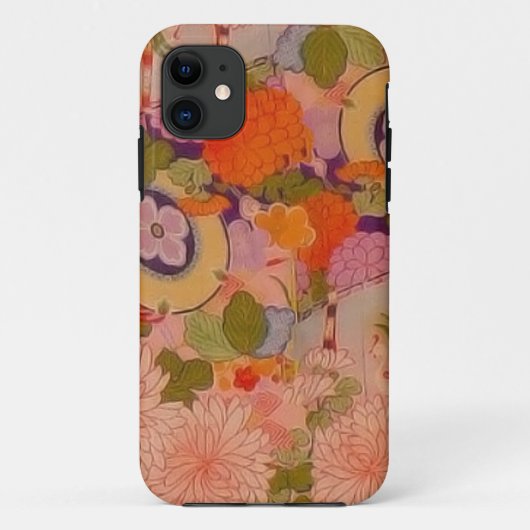 Kimono Blume Rosa Blumenmuster Case-Mate iPhone Hülle (Rückseite)