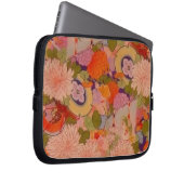 Kimono Blume Rosa Blumenmuster Laptopschutzhülle (Vorne Rechts)