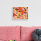 Kimono Blume Rosa Blumenmuster Leinwanddruck (Insitu (Wohnzimmer))