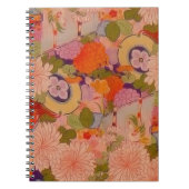 Kimono Blume Rosa Blumenmuster Notizblock (Vorderseite)