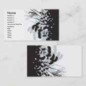 Kimono-BlumenVisitenkarte Visitenkarte (Vorne/Hinten)