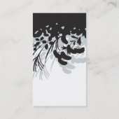 Kimono-BlumenVisitenkarte Visitenkarte (Rückseite)