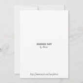 Kimono Cat Dankeskarte (Rückseite)