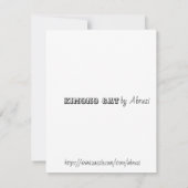 Kimono Cat Mitteilungskarte (Rückseite)