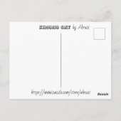 Kimono Cat Postkarte (Rückseite)