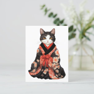 Kimono Cat Postkarte