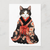 Kimono Cat Postkarte (Vorderseite)