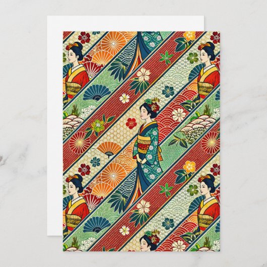 Kimono Dankeskarte (Vorne/Hinten)