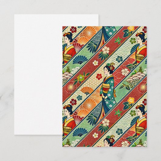 Kimono Dankeskarte (Vorne/Hinten)