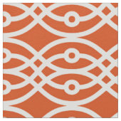 Kimono-Druck, orange und weiß Stoff (Nahaufnahme)
