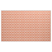 Kimono-Druck, orange und weiß Stoff (Yard (91,4 cm))