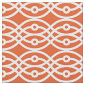 Kimono-Druck, orange und weiß Stoff (Nahaufnahme)