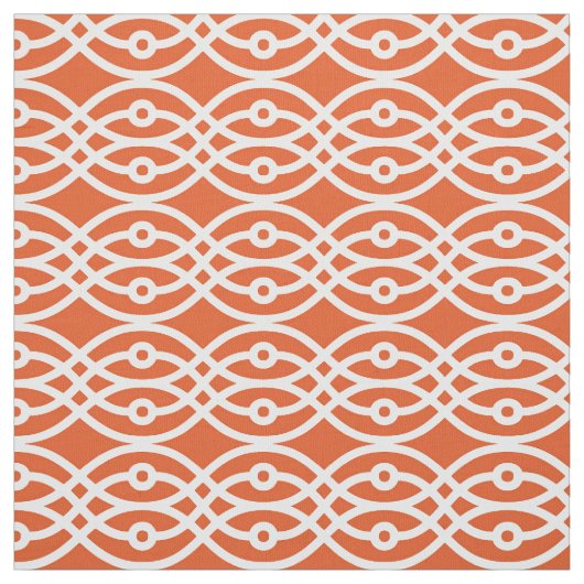 Kimono-Druck, orange und weiß Stoff (Muster)