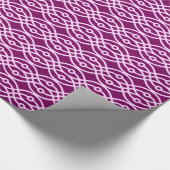 Kimono-Druck, Pflaume und Rosa Geschenkpapier (Ecke)