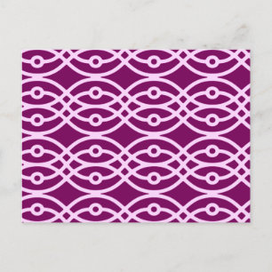 Kimono-Druck, Pflaume und Rosa Postkarte