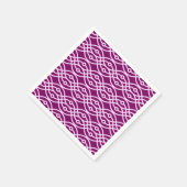 Kimono-Druck, Pflaume und Rosa Serviette (Ecke)