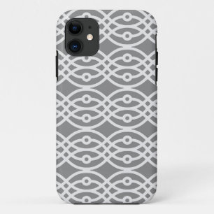 Kimono-Druck, silber und dunkelgrau Case-Mate iPhone Hülle
