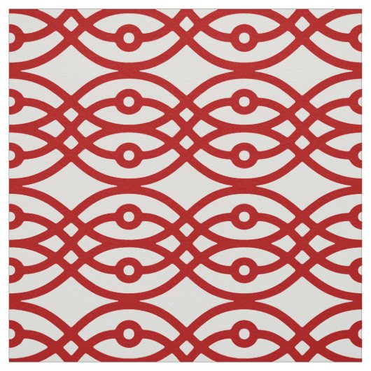 Kimono-Druck, weiß und dunkelrot Stoff (Muster)