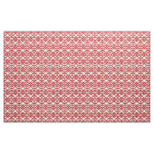 Kimono-Druck, weiß und dunkelrot Stoff (Yard (91,4 cm))