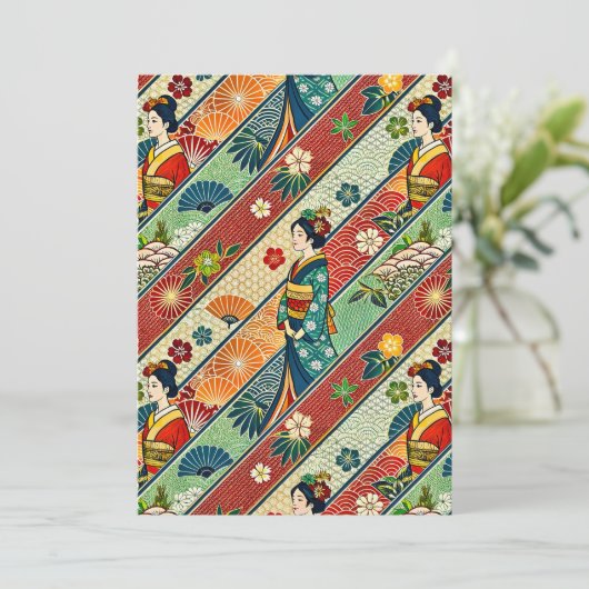 Kimono Einladung (Stehend Vorderseite)