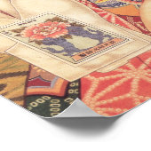 KIMONO FRAMAN SANDAL Vintage JAPANISCHE Werbung Poster (Ecke)