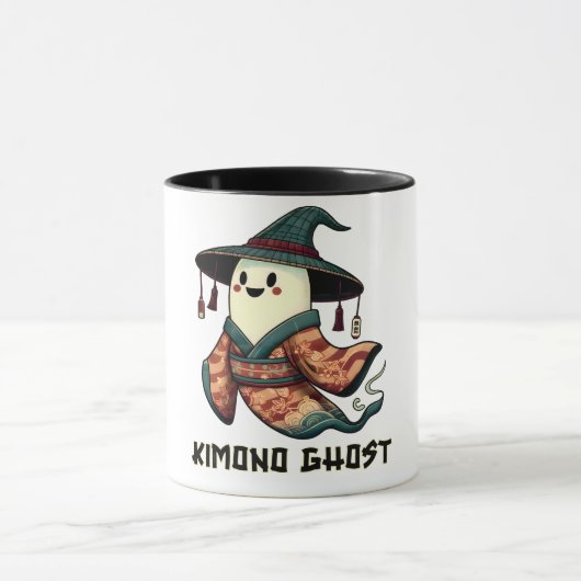 Kimono Geist - Trick oder Leckerbissen - Happy hal Tasse (Zentrum)