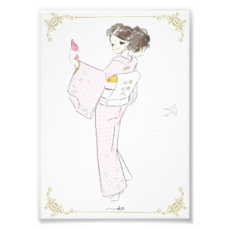 kimono girl fotodruck