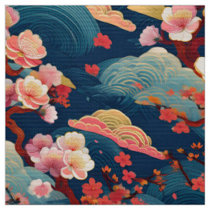 Kimono inspiriert japanisches Gewebe Stoff