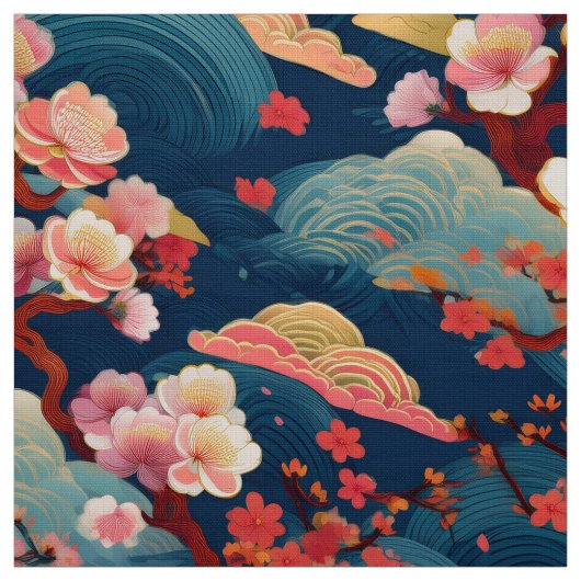 Kimono inspiriert japanisches Gewebe Stoff (Muster)