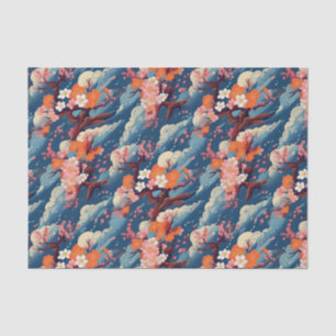 Kimono inspirierte japanisches Musterpapier Seidenpapier