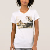 Kimono Lady am Fenster T-Shirt (Vorderseite)