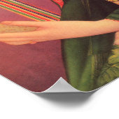 KIMONO LADY ASAHI BIER JAPAN Vintage Werbung Poster (Ecke)