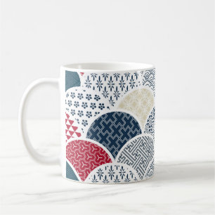 Kimono Line Art: Traditionelles geometrisches Must Kaffeetasse