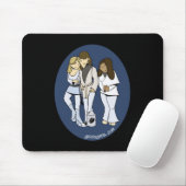 Kimono-Mädchen Mousepad (Mit Mouse)