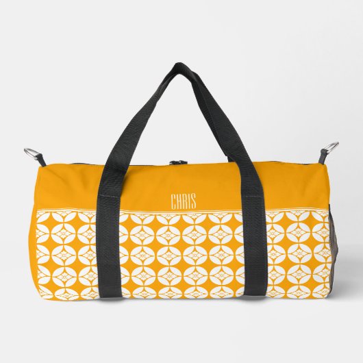 Kimono muster Bags| 七 宝 花 菱 Shippo Hanabishi Duffle Bag (Vorderseite)