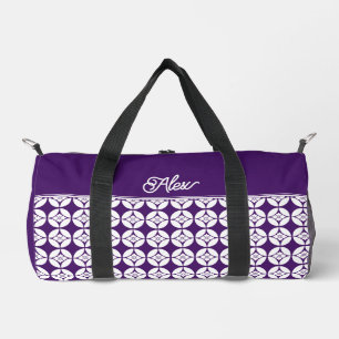 Kimono muster Bags 七 宝 花 菱 Shippo Hanabishi Duffle Bag
