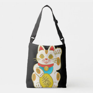 Kimono-Muster japanisches Gewebe Tragetaschen Mit Langen Trägern