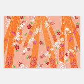 Kimono-Muster mit Band-Mix Geschenkpapier Set (Vorderseite 2)