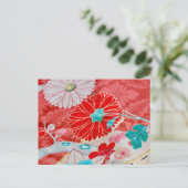 Kimono-Muster Postkarte (Stehend Vorderseite)