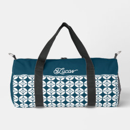 Kimono Mustertaschen | 七 宝 花 菱 Shippo Hanabishi Duffle Bag