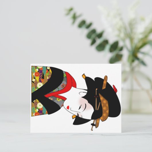 Kimono Postcard Postkarte (Stehend Vorderseite)