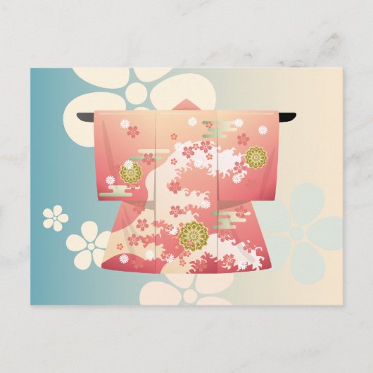 Kimono Postkarte (Vorderseite)