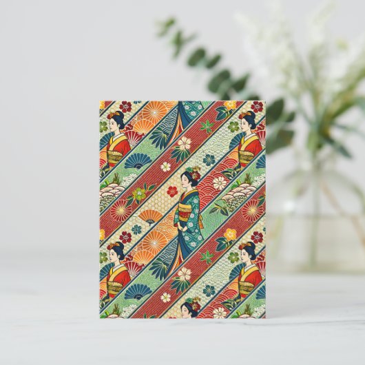 Kimono Postkarte (Stehend Vorderseite)