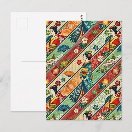 Kimono Postkarte (Vorne/Hinten)