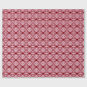 Kimono Print, Bordeaux und Rosa Geschenkpapier (Flach)