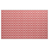 Kimono Print, dunkelrot und weiß Stoff (Yard (91,4 cm))